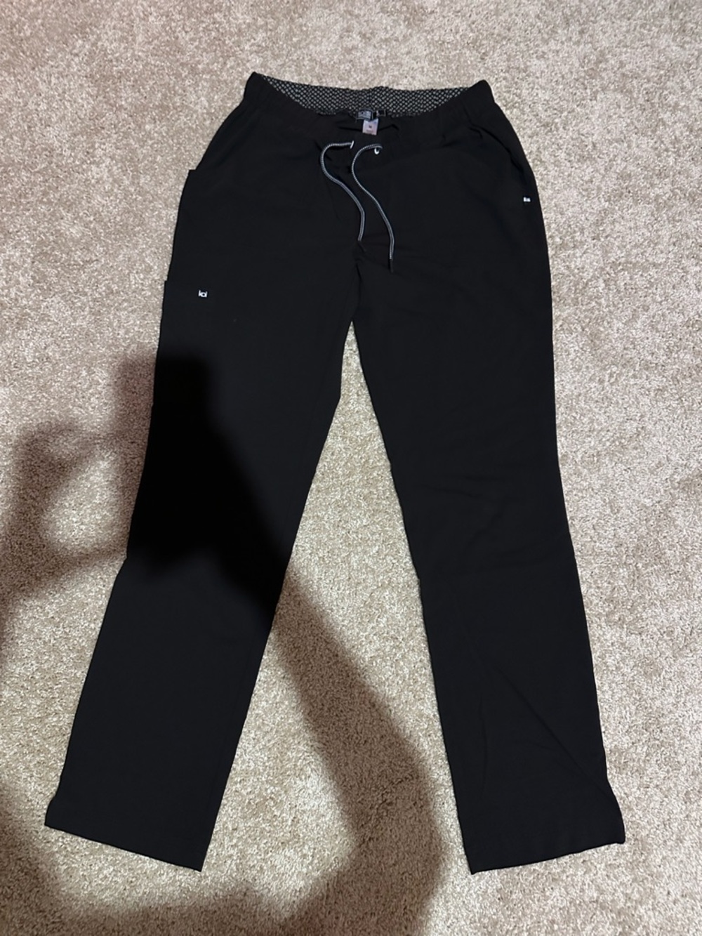 koi Black Drawstring Women's Jogger Pants